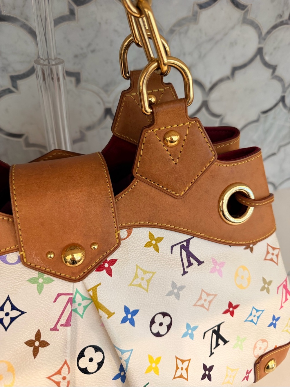 Louis Vuitton Monogram Murakami Ursula Shoulder Bag - Picture 5 of 9